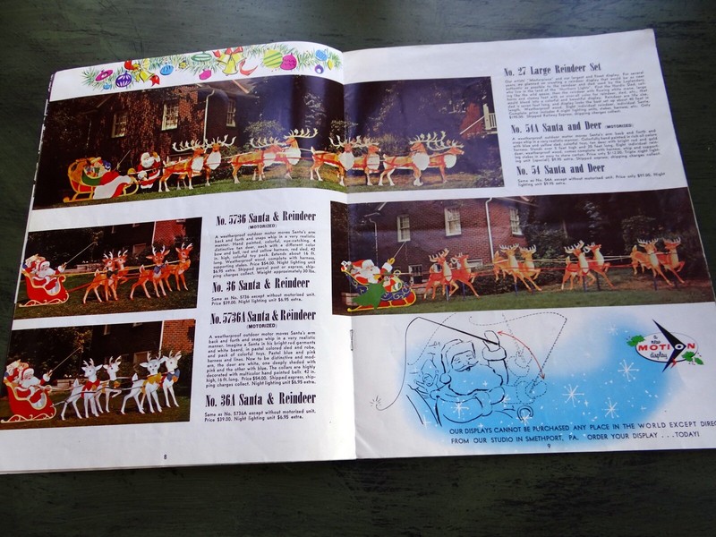 RARE 1957 LEONARD BRYNOLF JOHNSON Outdoor Christmas Display CATALOG Smethport PA