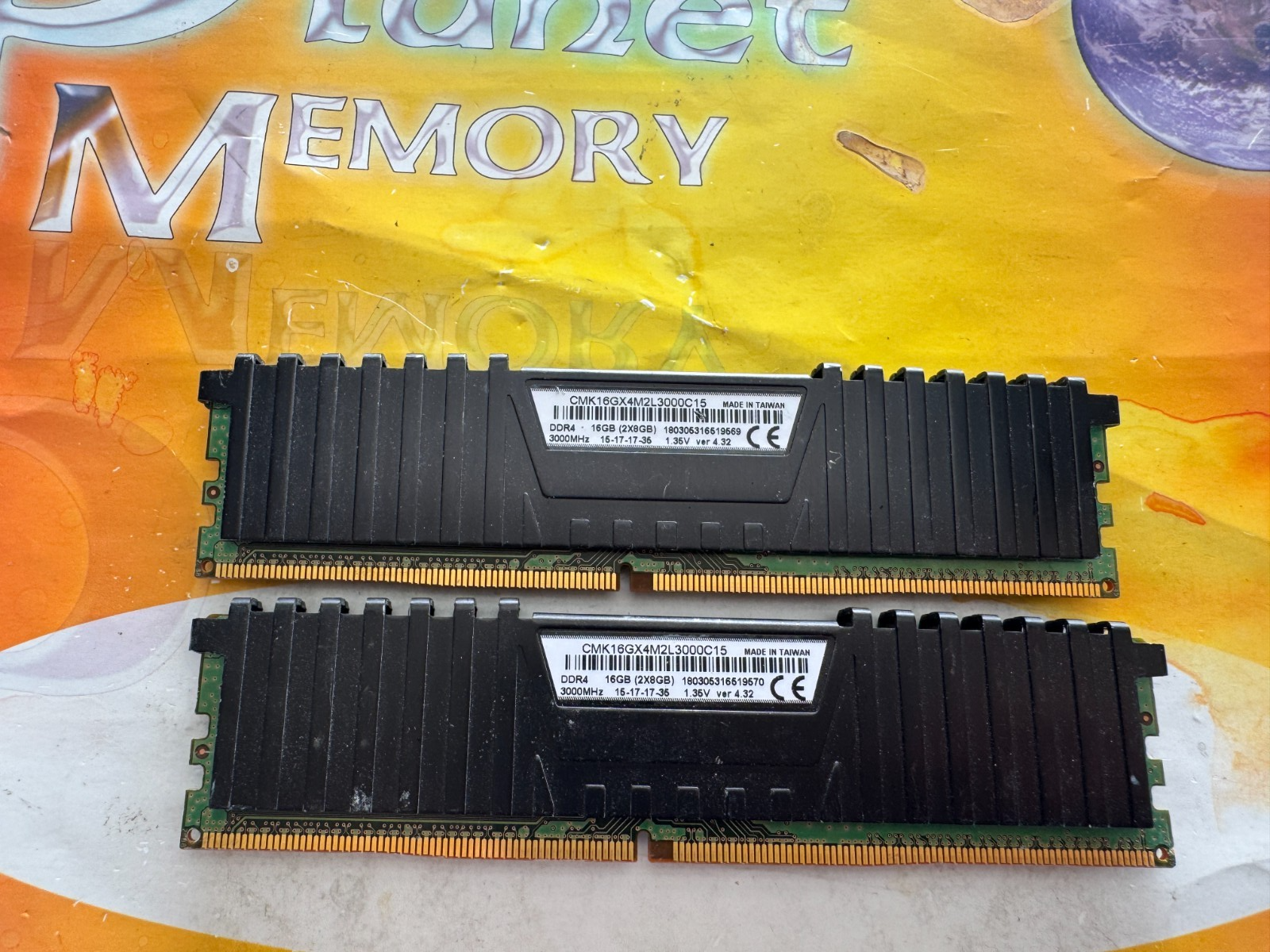 PC4-24000 16GB (2x8GB) DDR4 3000MHz NON ECC Desktop Ram