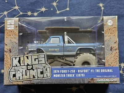 Greenlight 1/43 1974 FORD F-250 - BIGFOOT #1 MONSTER TRUCK DIRTY #88041