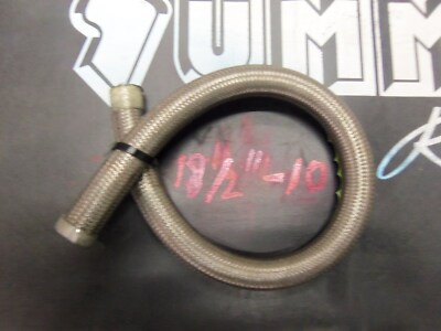 23-605 CANTON RACING -10 AN STAINLESS STEEL RUBBER BRAIDED HOSE*PAID $15*SALE $5