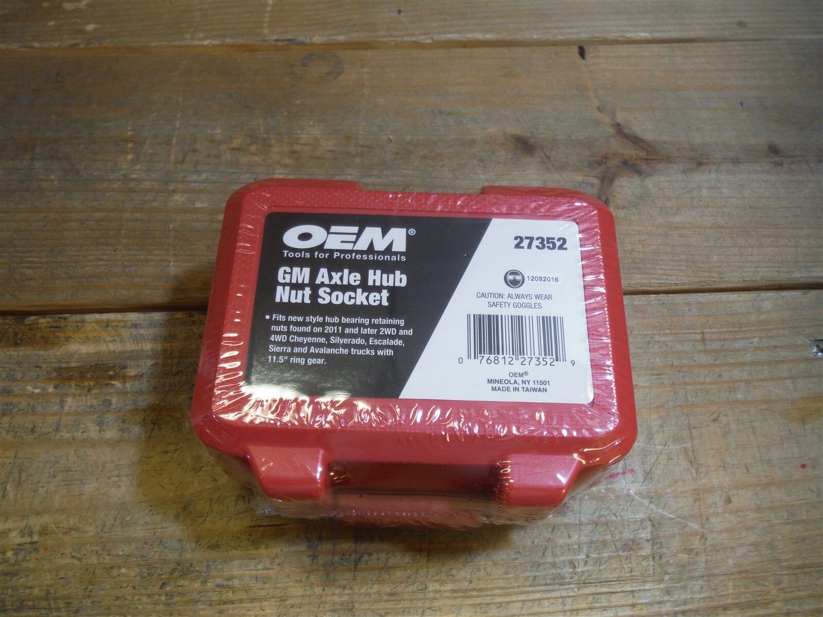 OEM 27352 GM Axle Hub Nut Socket | 1/2in. Drive Size | Black Oxide