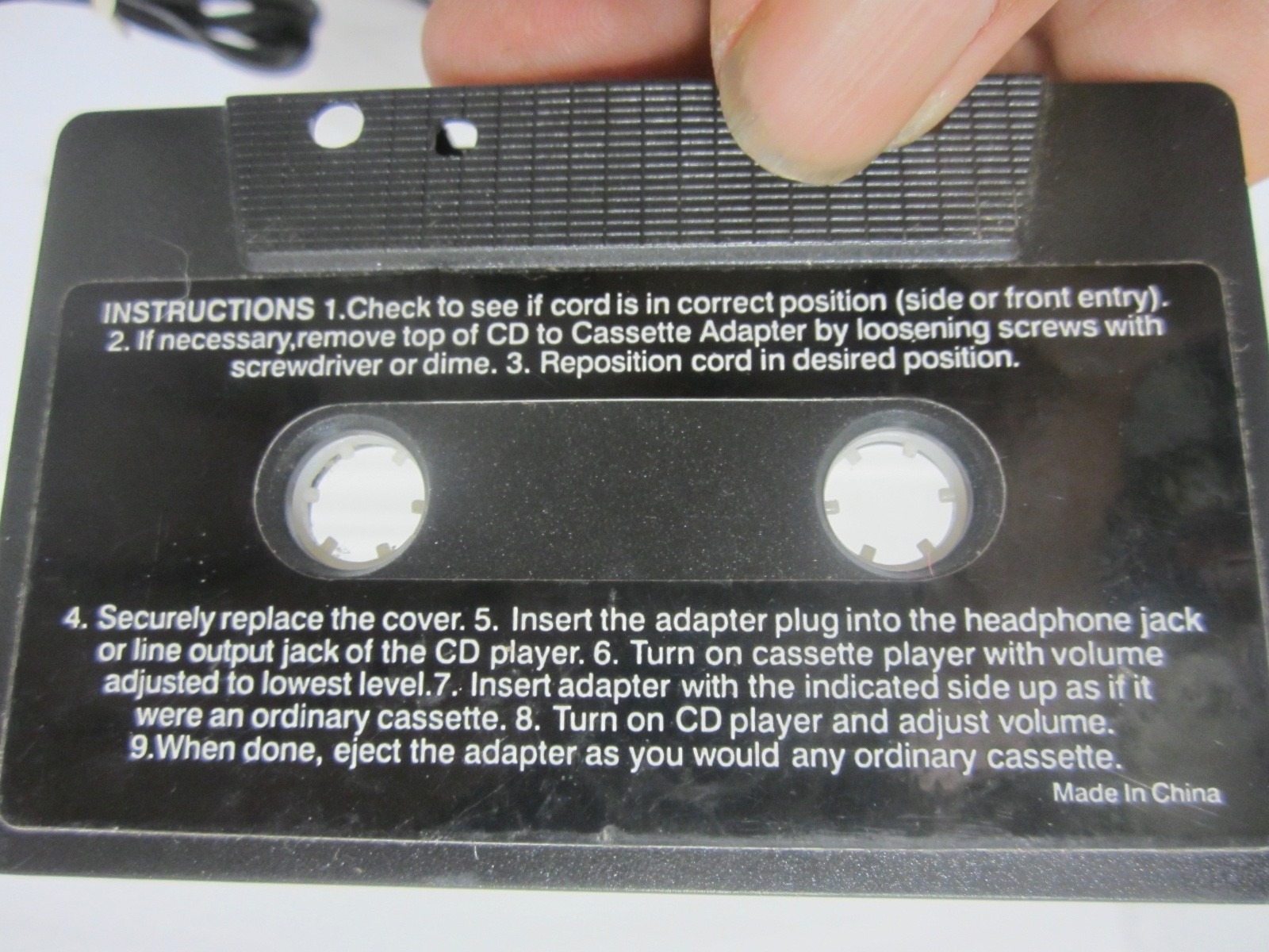 phillips Cassette player to CD adapter.
