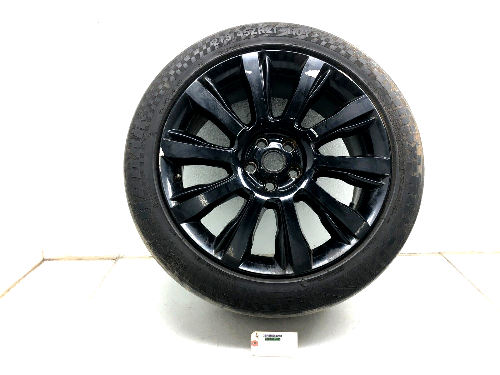 no.5  Land Roverレンジヴォーグ21インチ ホイールセット 2013-2022 RANGE ROVER L405 WHEEL RIM 21x9.5 INCH W/ TIRE 275/45