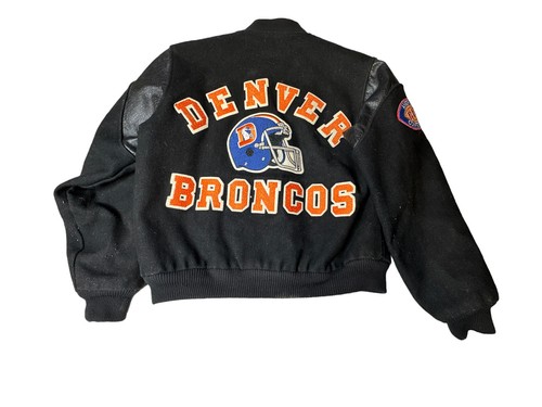 DENVER BRONCOS Vintage 1980s 90s Chalk Line Jacket Letterman VARSITY L