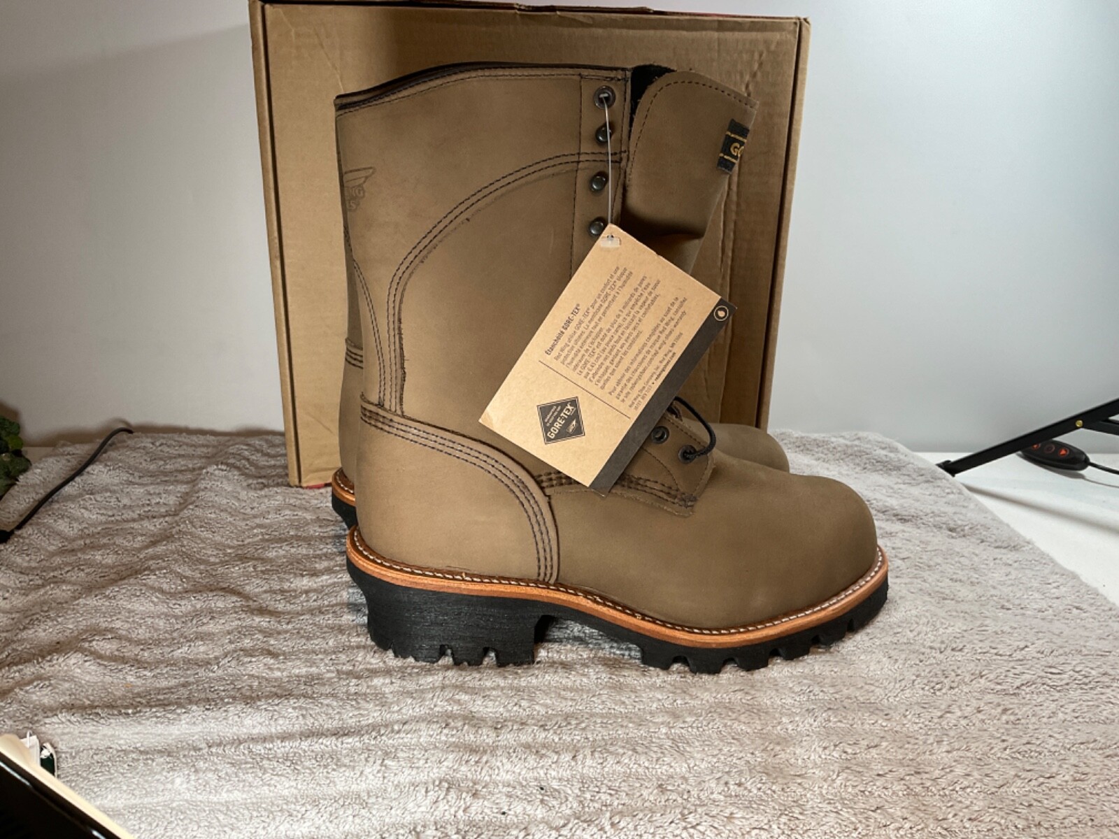 Pre-owned Red Wing Shoes Discontinued Red Wing 2292 Steel Toe Logger Boots Multiple Sizes In Brown