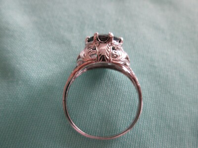 Pre-owned Real Black Diamonds Inc 2.25ct Real Black Diamond Ring,vintage Edwardian Style,appraisal,free Dia Tester