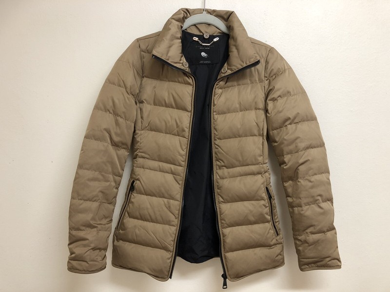 zara gold puffer jacket