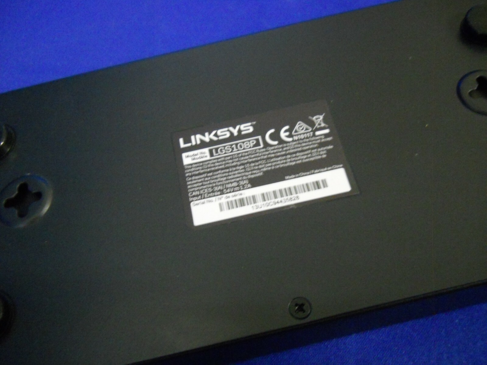Linksys LGS108P 8-Port Desktop Gigabit PoE Switch