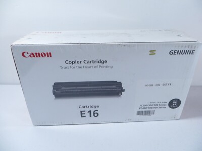 Genuine Canon E16 Toner Copier Cartridge Black FC200 300 500 PC400 700 900 05/08