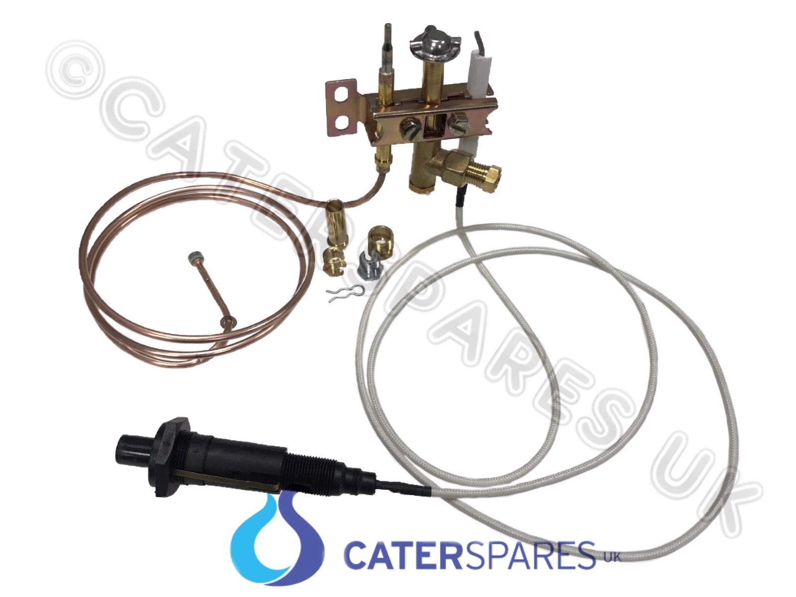 UNIVERSAL 3 WAY GAS PILOT ASSEMBLY KIT INCLUDES THERMOCOUPLE ELECTRODE