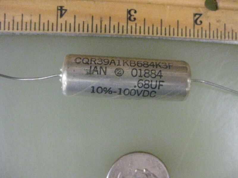 5 pieces Dearborn Capacitor p/n CQR39A1KB684K3P  mil-spec   New 