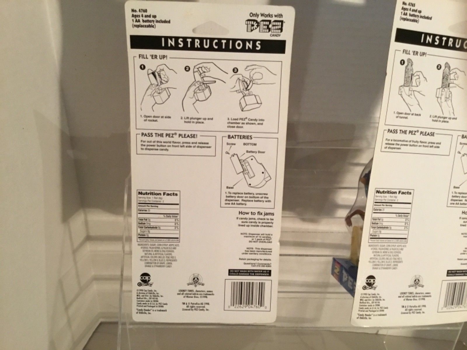 2 PEZ NOVELTY CANDY HOLDERS