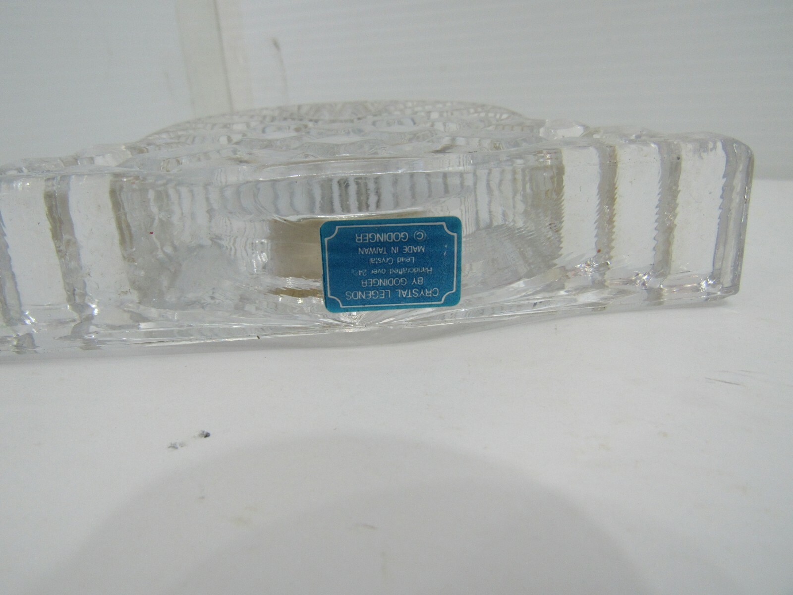 Godinger Crystal Legends Quartz Crystal Desk Clock