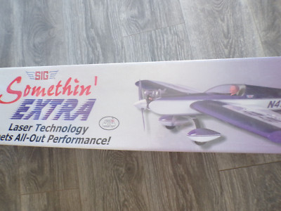 SIG 'SOMETHIN'EXTRA RC MODEL AIRPLANE KIT NEW ORIG SEALED BOX 52 IN WS PERFORMER