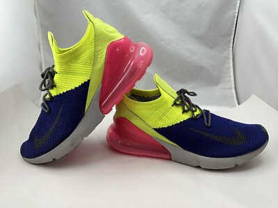 nike air max 270 flyknit regency purple volt