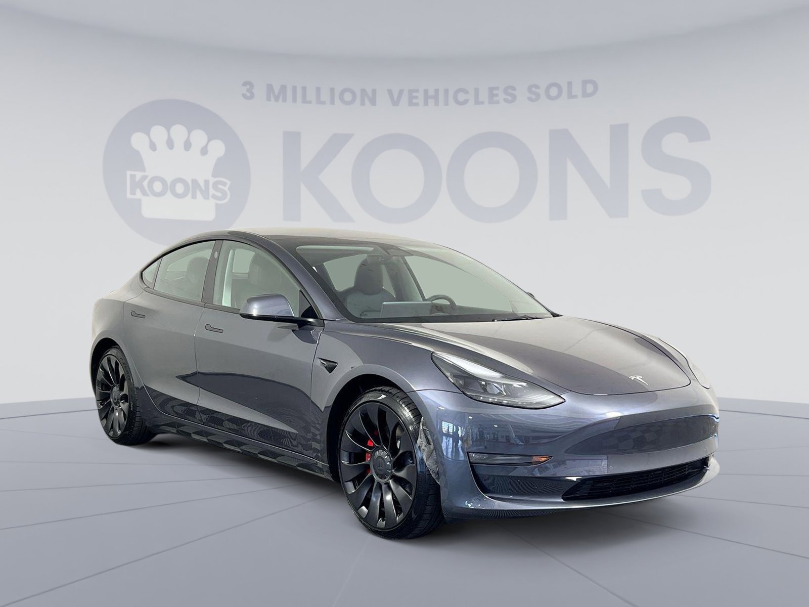 2022 Tesla Model 3 Performance 80 Miles Midnight Silver Metallic Used Tesla Model 3 for sale