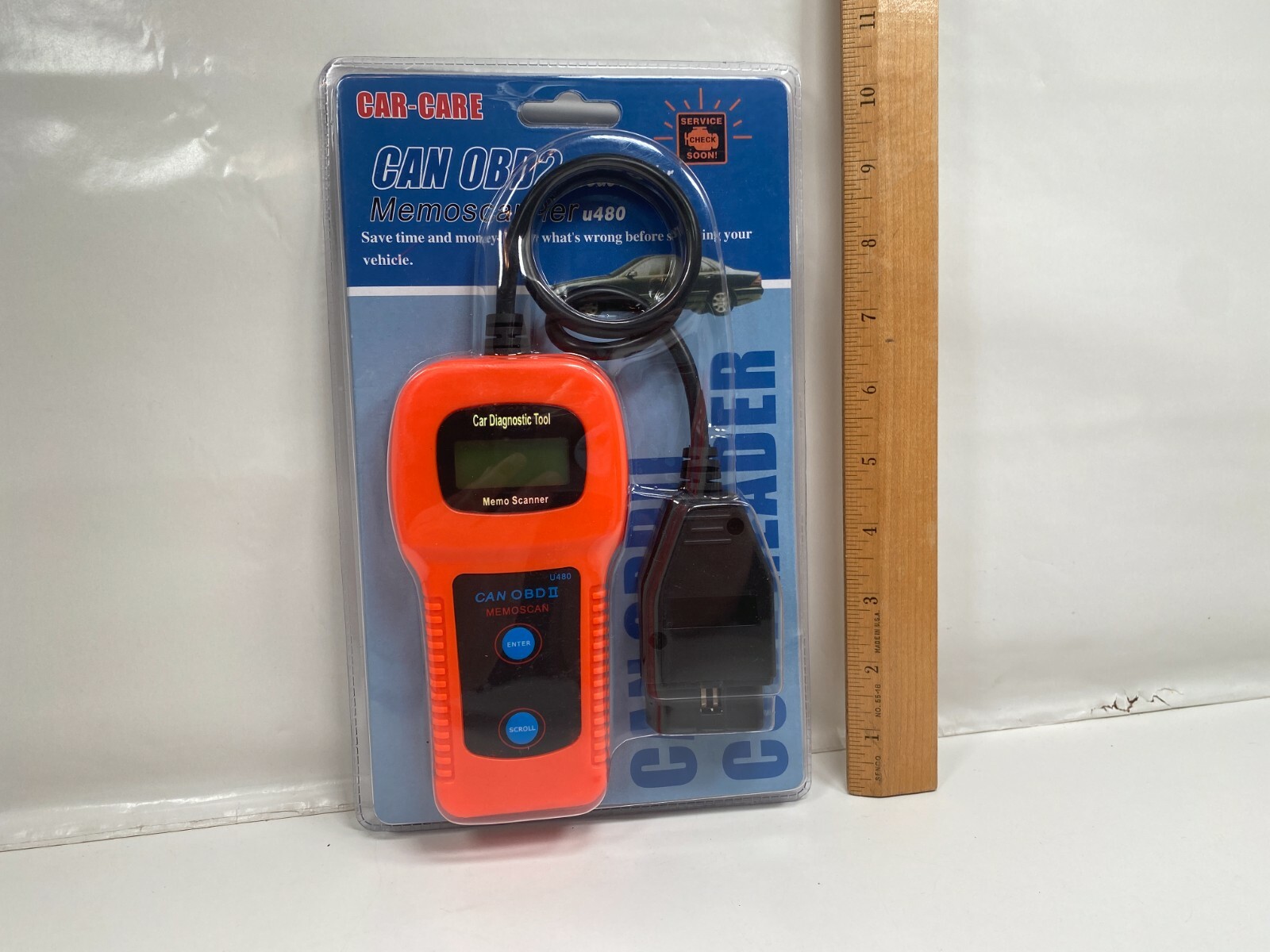 Car Diagnostic Scanner Tool U480 OBDII OBD2 CAN Memo Engine Fault Code