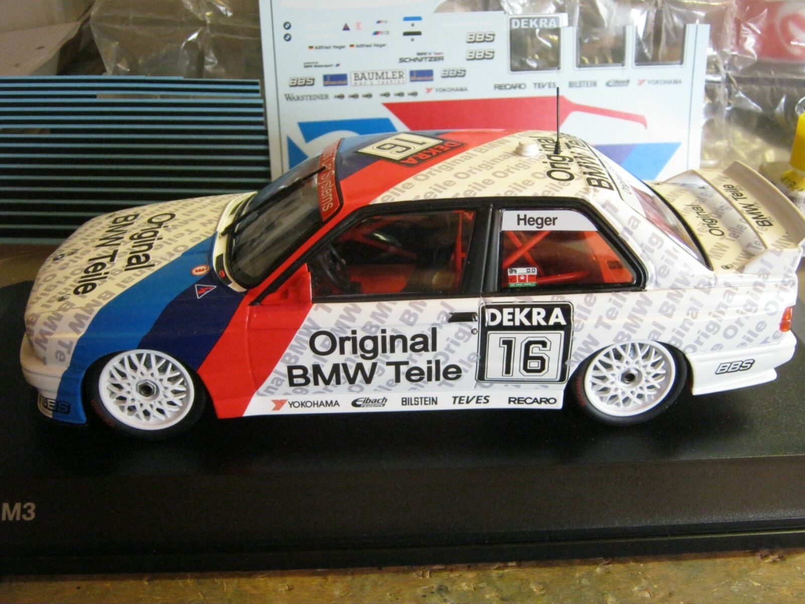 未開封品 1/18 BMW M3 A.Burgstaller DTM 1992 ミニチャンプス 180922035 1/18 BMW M3 TICTAC A.BURGSTALLER