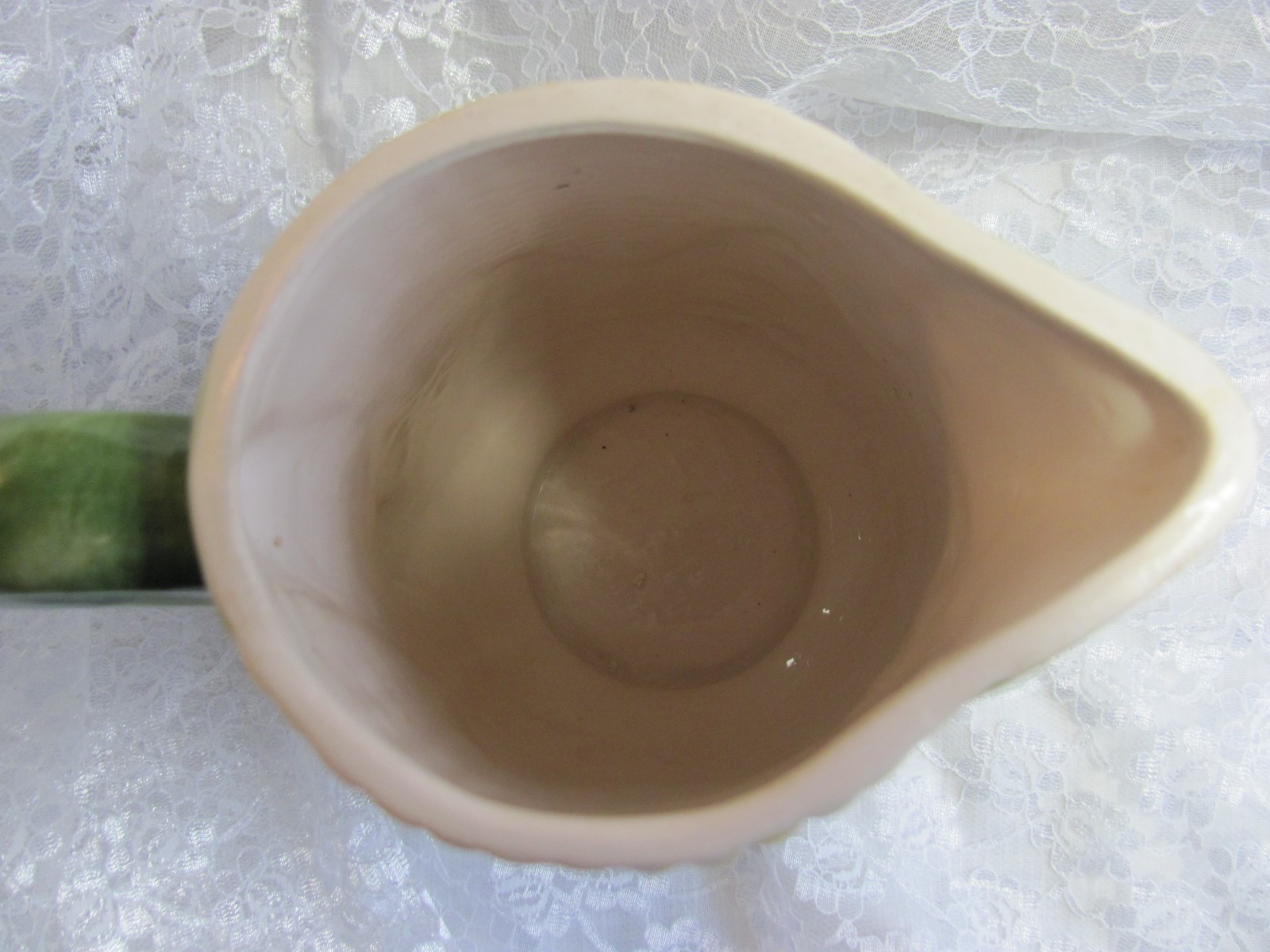 Antique Vintage Fauntine 68 Majolica Figural Corn Pitcher Jug Old Estate 8.5 in