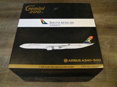 1/200 Gemini200 South African Airways Airbus A340-600 ZS-SNB 1/200 Gemini200 South African Airways Airbus A340-600 ZS-SNB
