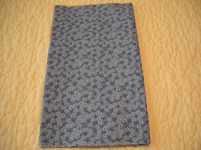 THREE 1/4 YRDS EACH OF 100% COTTON QUILTING FABRIC BLUE FLOWERS AND STARS