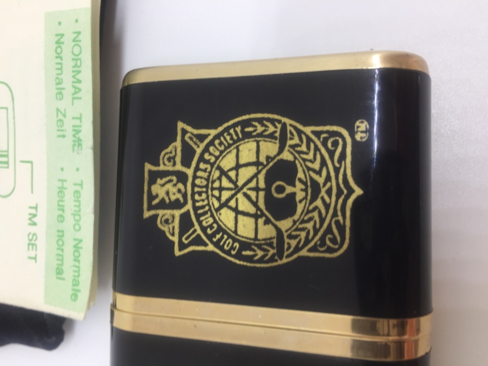 golf collectors society vintage new Travel Alarm Clock Quartz Folding slide fun