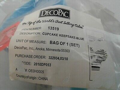 Deco Pac Deco Set 13519 Cupcake Keepsake Blue Cake Decorating Kit - New.  (55.1)