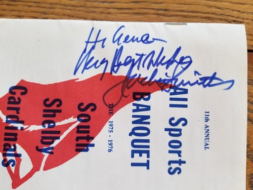 Jackie Smith St.Louis Cardinals Signed 1976 High School Sport Banquet Program