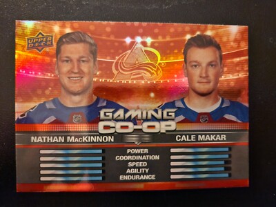 2024-25 UD Gaming Co-Op Cale Makar Nathan MacKinnon #CGO-8 Avalanche