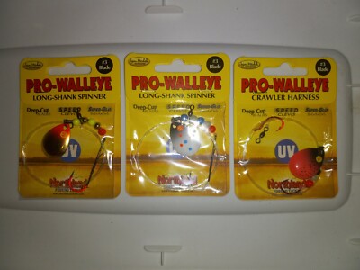 Спиннер Northland Tackle UV Pro Walleye Crawler — набор из 3 цветов — НОВИНКА!