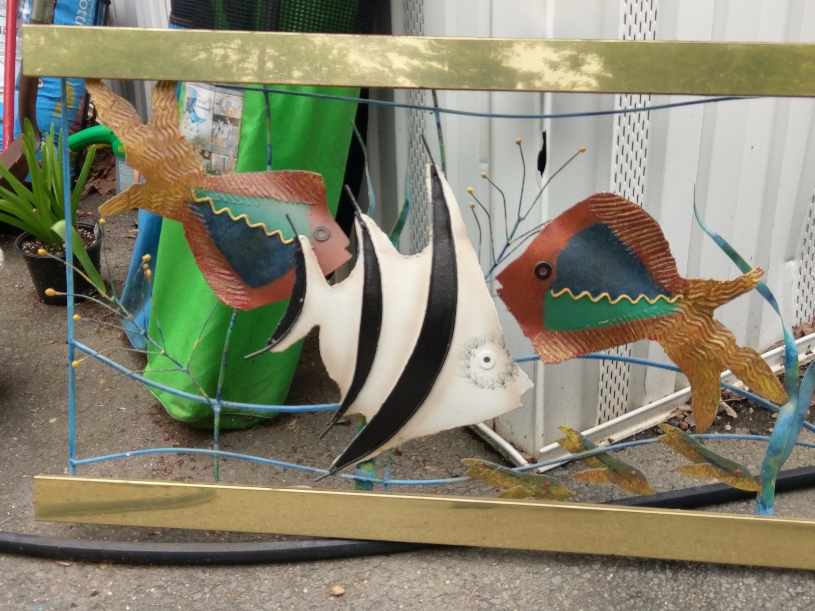 Large Museum Metal Fish Tank Display