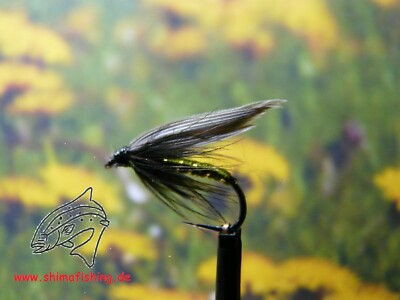 Nassfliege '' Greenwells Glory '', 3er Set, On Barbless Hooks/Barbless Hook