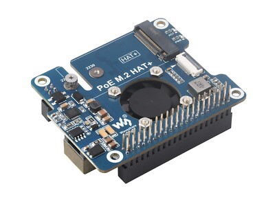 Waveshare PCIe To M.2 Adapter With PoE Function For Raspberry Pi 5 Support NVMe