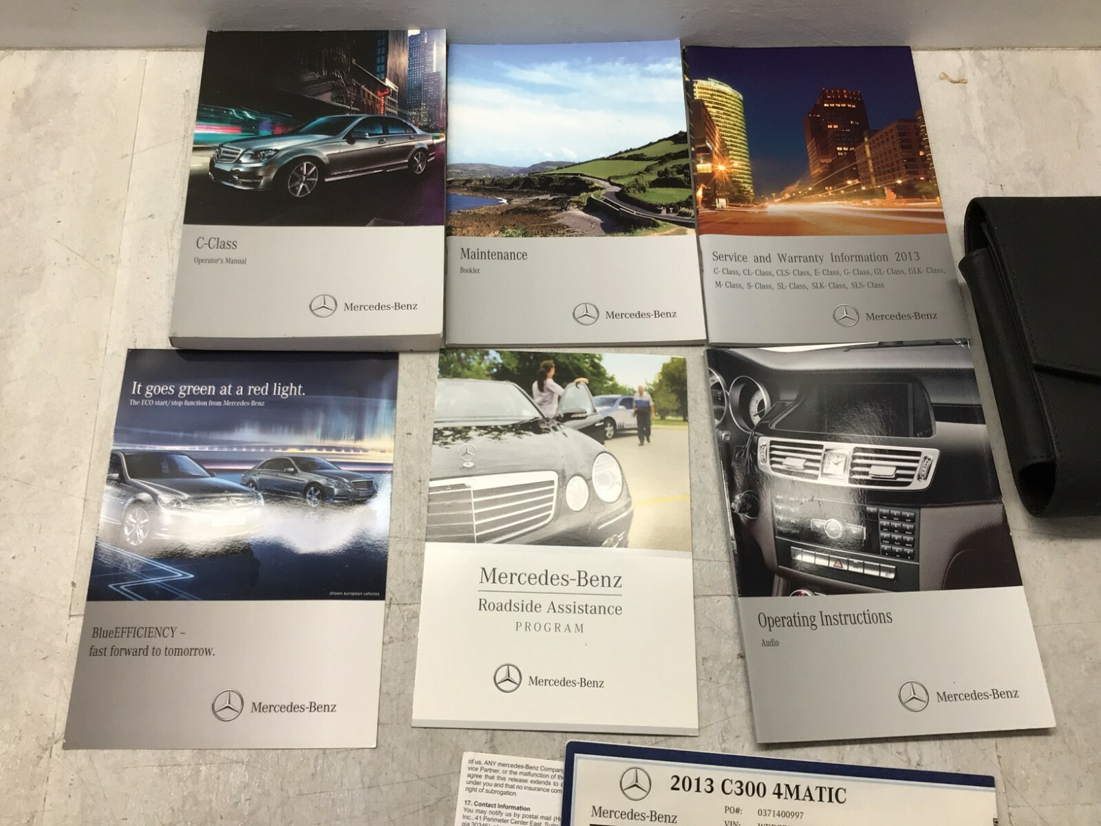 2013 C300 Mercedes Benz OEM Owners Manual Book Set 4955806