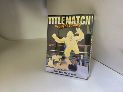 NEW TITLE MATCH PRO WRESTLING FOR PAL ATARI 2600 + ATARI 2600+ PLUS # F45