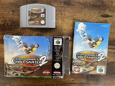 Tony Hawk's Pro Skater 2 for Nintendo 64 N64 Boxed With Manual PAL