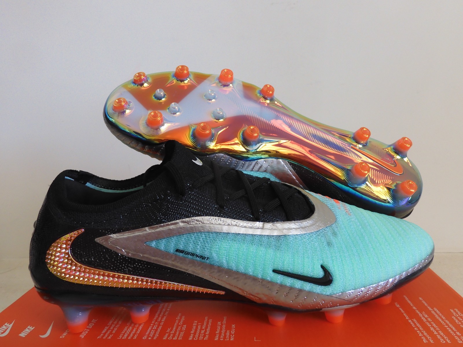 Nike Phantom 6 Low Elite Le Ag Pro Chrome Silver-Black Sz