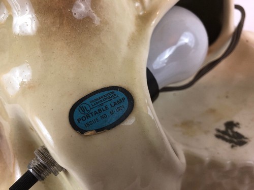 Kron Poodle And Pug TV Lamp 13 X 12 X 8           1dr1