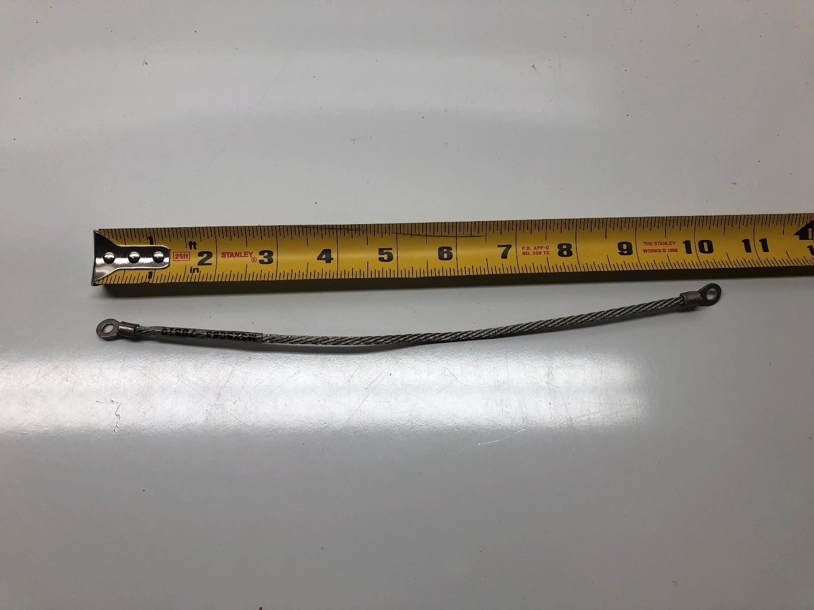 LOT OF 10 ELECTRICAL LEADS AWG10 ALUMINIUM BRAID MILITARY