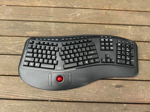 Trackball Keyboard ワイヤレス 2.4GHz Keyboard w/ Trackball Scroll Wheel PC A6M7 | eBay