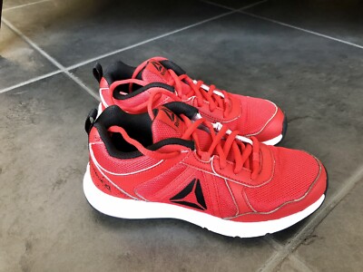 Reebok Boys Almotio 4.0 Sneakers Sz 2 Running Youth GS Red Black Shoes