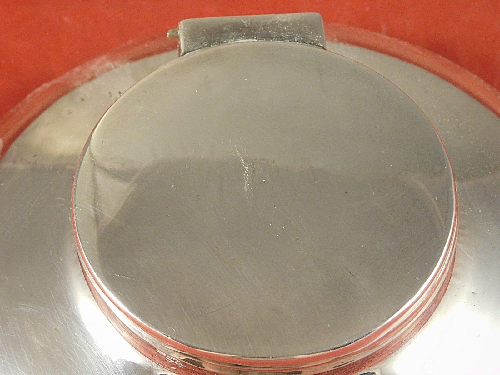 ANTIQUE STERLING SILVER INKWELL ENGLISH HALLMARKS