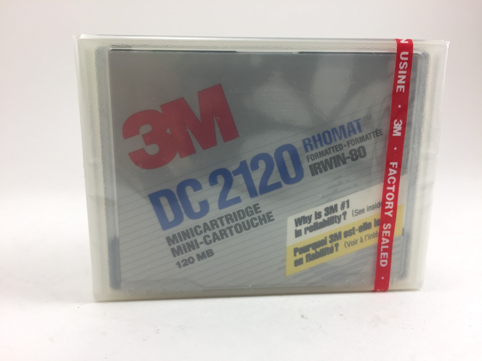 3M DC2120 RHOMAT FORMATTED MINI CARTRIDGE 120MB NEW IN PACKAGE IRWIN-80