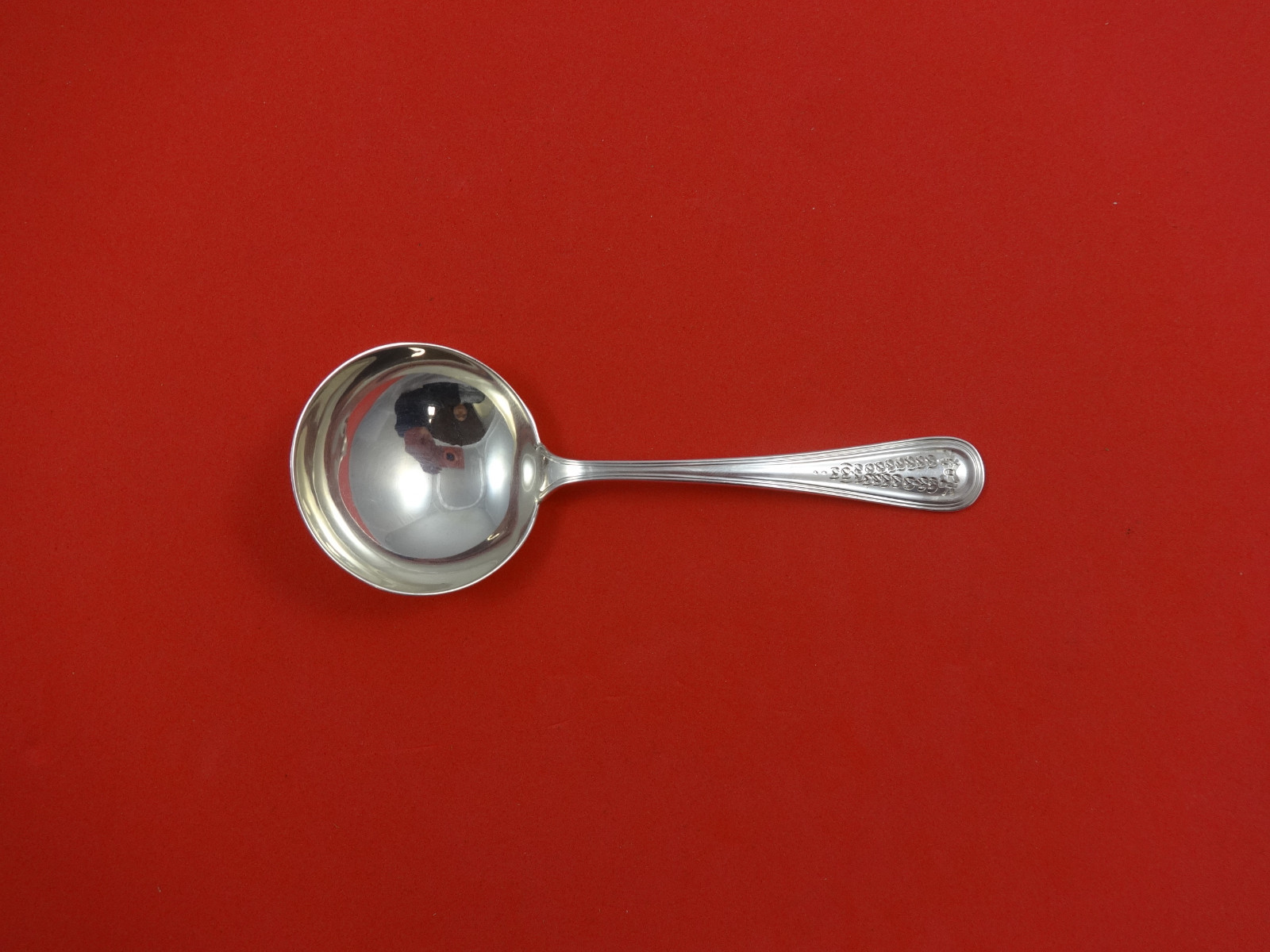 Commonwealth Engraved by Watson Sterling Silver Bouillon Spoon 4 1/2