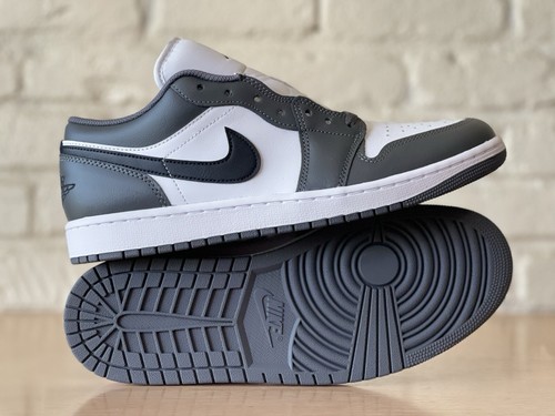 Nike Air Jordan 1 Low Retro Shoes Men Size 14 White Black