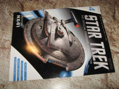 Star Trek Eaglemoss Starships Collection 4 NX-01 Enterprise Magazine Only Used