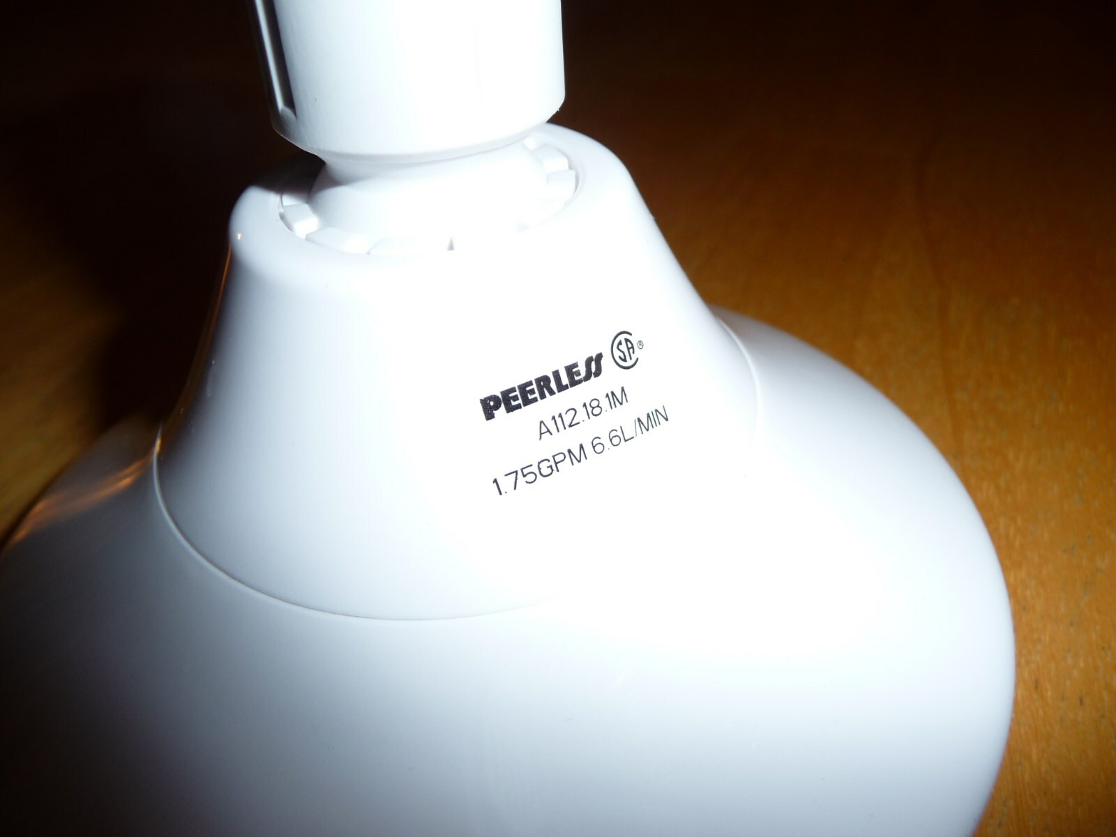 Lot of 2 PEERLESS Shower Heads ~ 1.75 GPM Rate of Flow