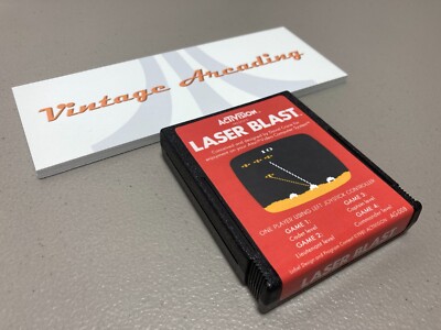 Laser Blast  (Atari 2600) Game Cartridge, Replacement Label NTSC