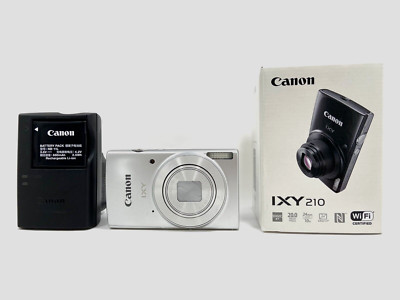 Canon IXY 210 PowerShot ELPH 200 IS IXUS 190 Digital Camera Silver w/ Box Japan