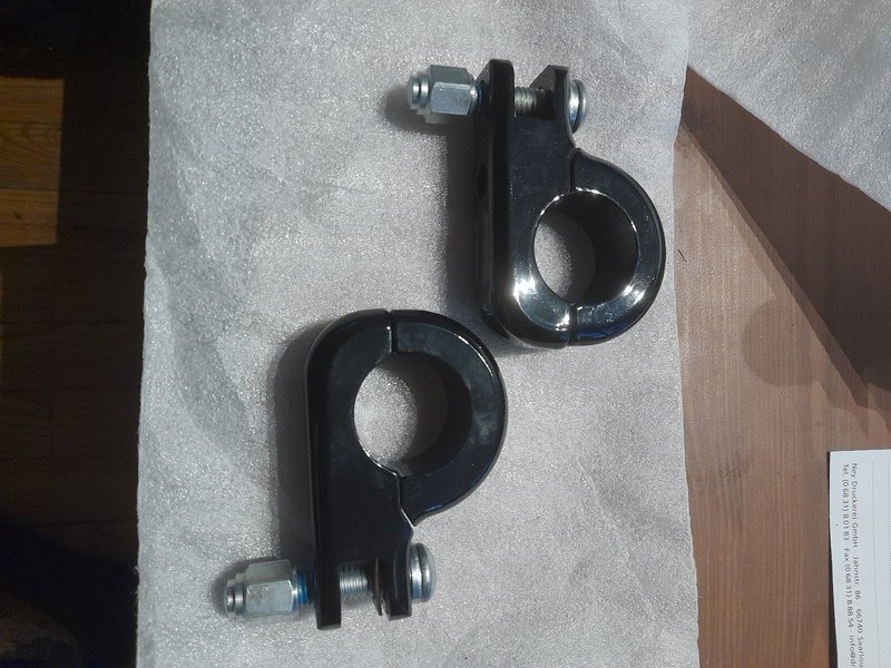 Highway Peg Mounting Clamps For Harley Davidson 